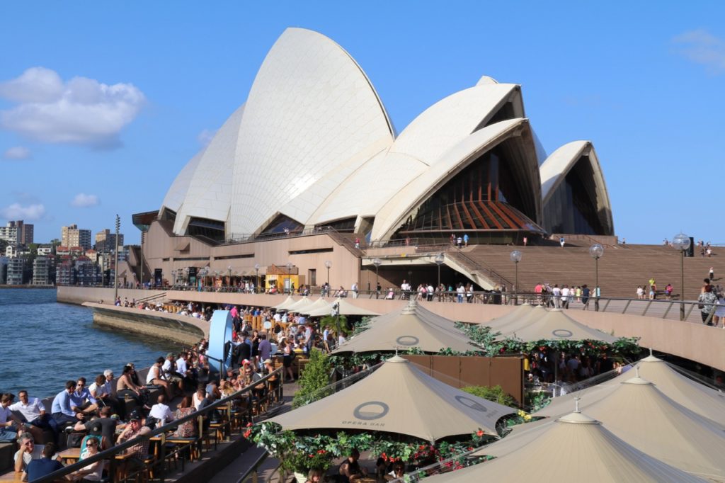 The Opera Kitchen in Sydney - spectacular view