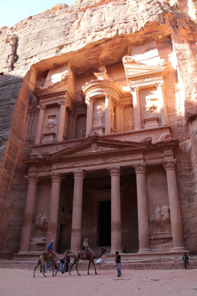 The famous Treasury at Petra in the early morning light