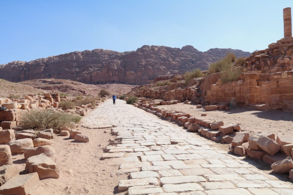 The Colonnaded Street in Petra