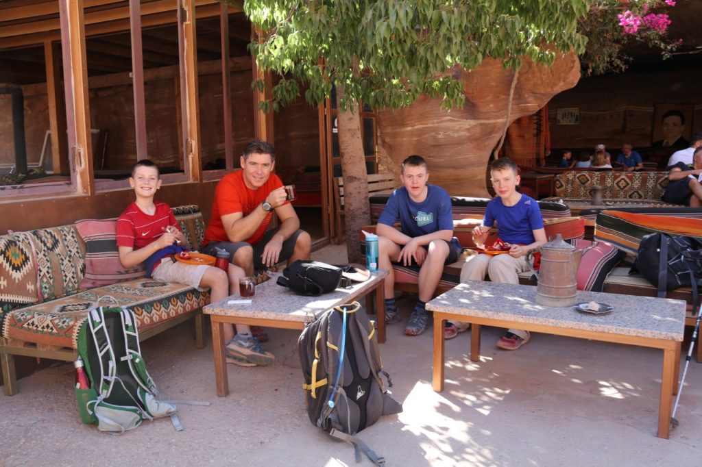 The teahouse opposite the Monastery at Petra