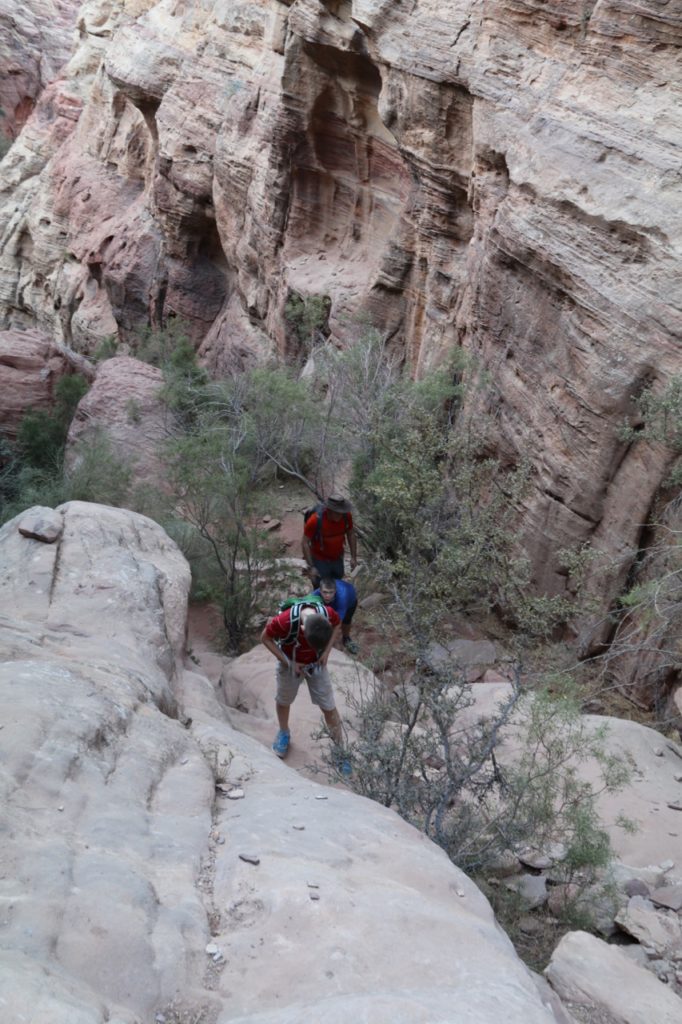 Hiking to the viewpoint above the Treasury