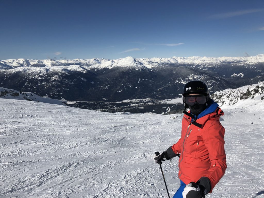 Skiing in Whistler - amazing views and great snow