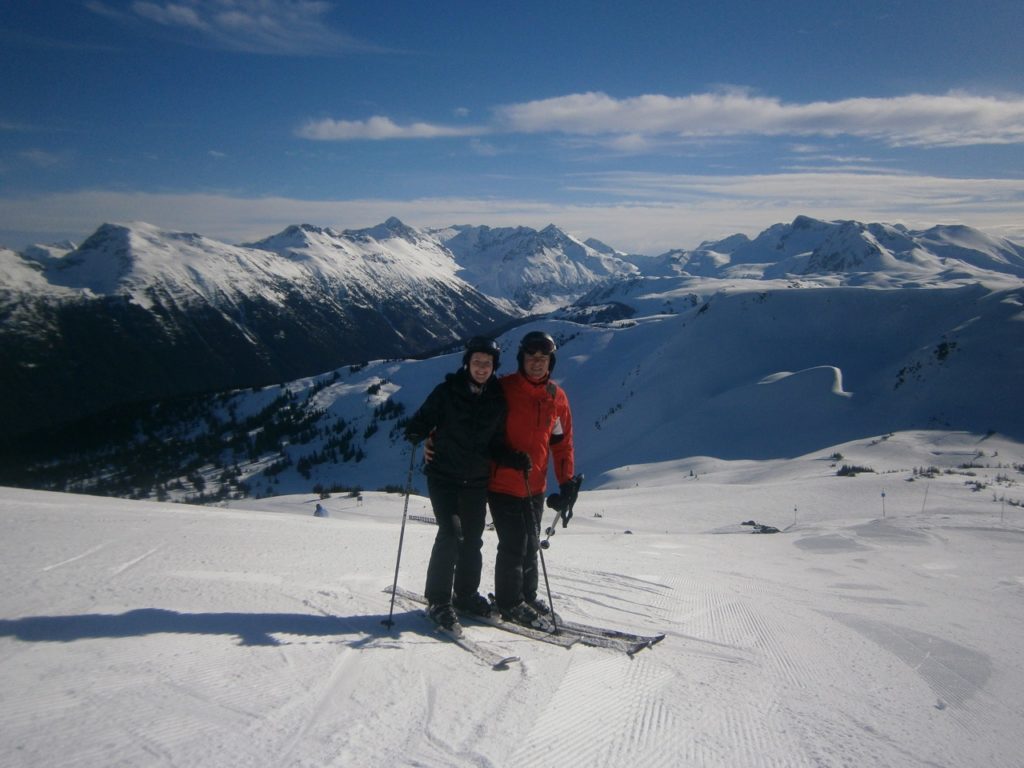 Skiing in Whistler - amazing views