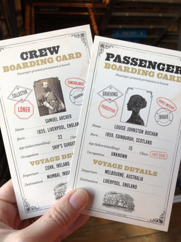 Boarding cards for the SS Great Britain