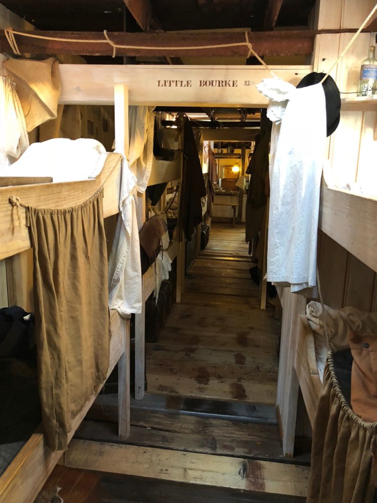 Steerage on the SS Great Britain