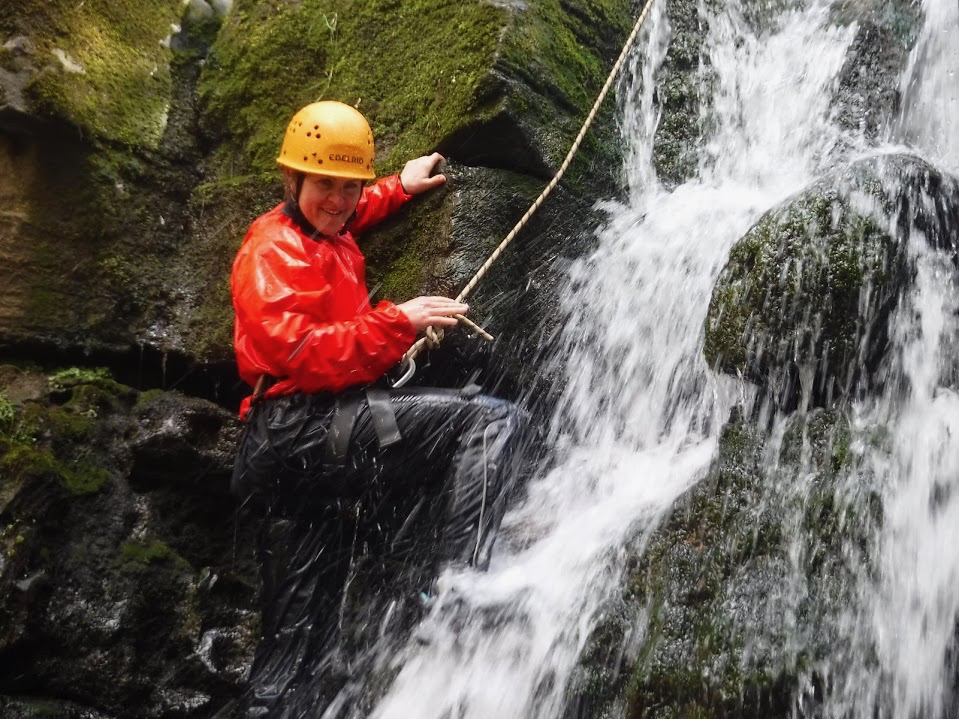 Gorge scrambling in the Clydach Gorge