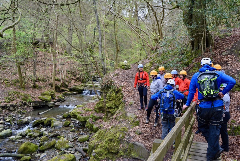 Gorge scrambling up Clydach Gorge with Inspire2Adventure