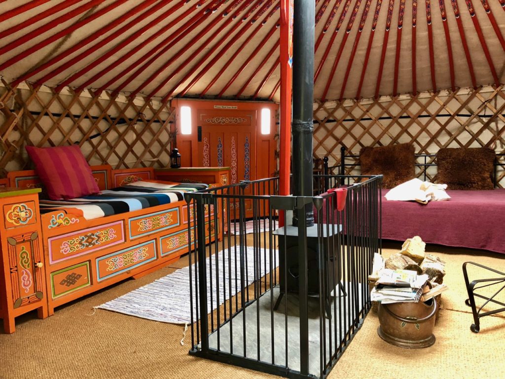 Inside a Mongolian yurt: Glamping at Hidden Valley Yurts