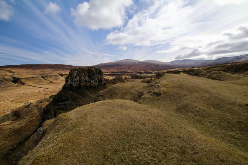 The delightful Fairy Glen on the Isle of Skye