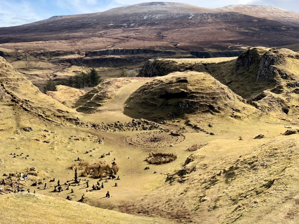 The magical Fairy Glen on the Isle of Skye