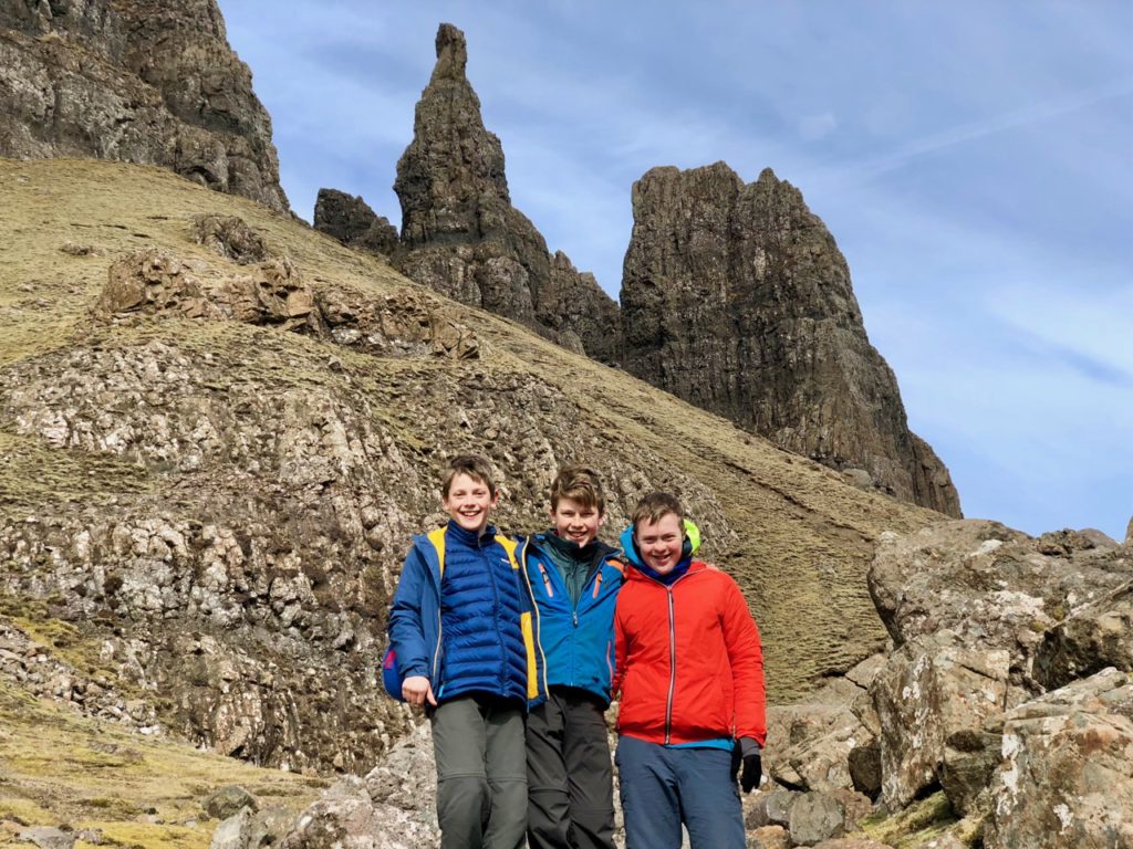 Hiking the Quiraing on the Isle of Skye. The Needle.