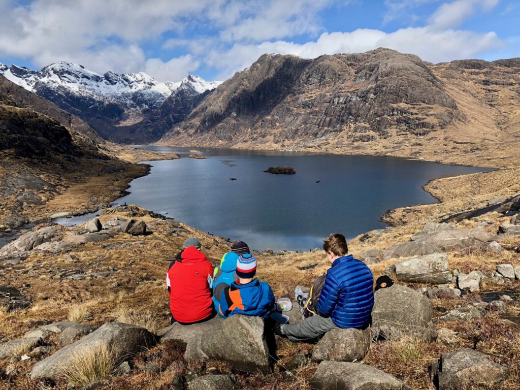 Enjoying the view at Loch Coruisk