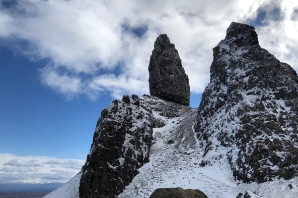 Hiking the Old Man of Storr on the Isle of Skye