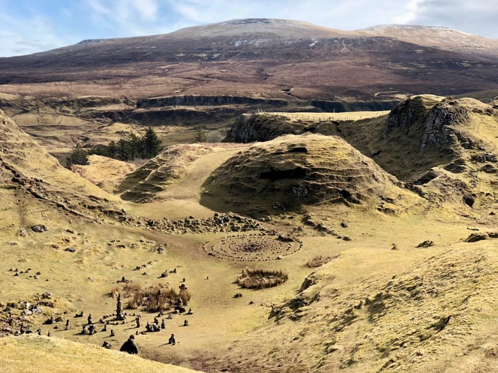 Exploring the Fairy Glen on the Isle of Skye
