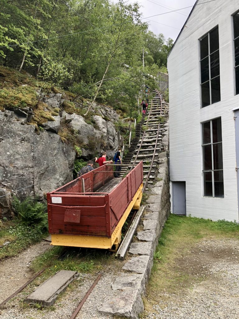 The start of Florli 4444:the world's longest wooden stairway!