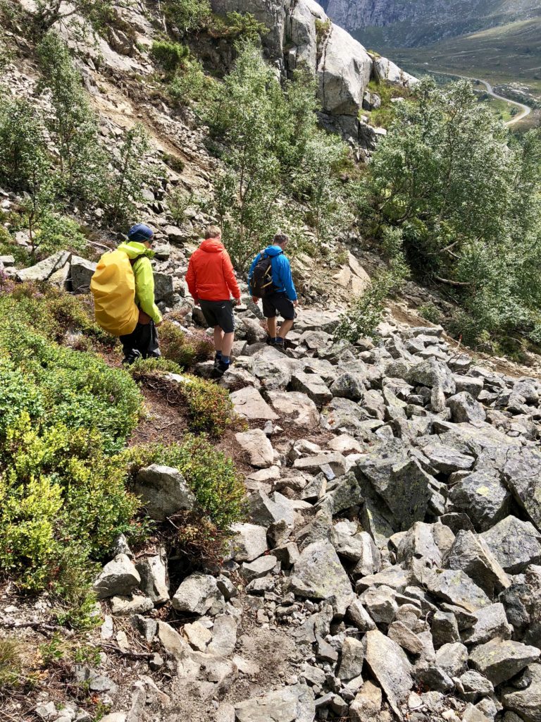 Descending the Rallarstien from Florli 4444