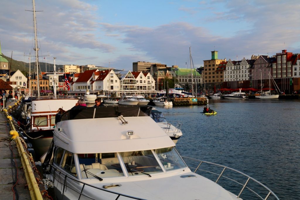 The waterfront in Bergen Norway
