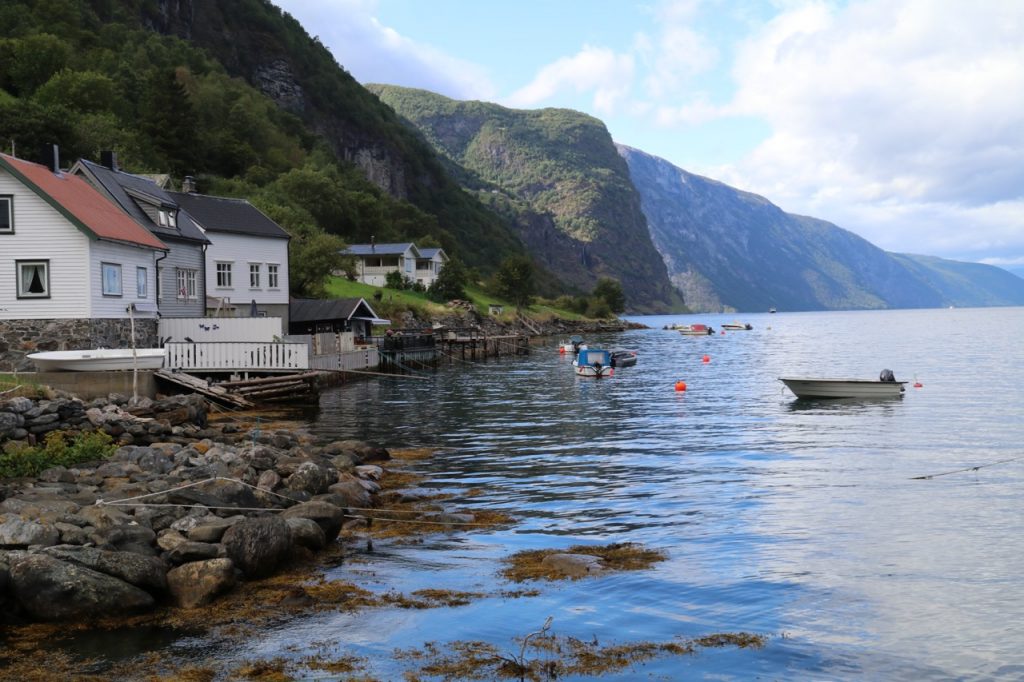 Aurlandsfjord near Flam, in Norway