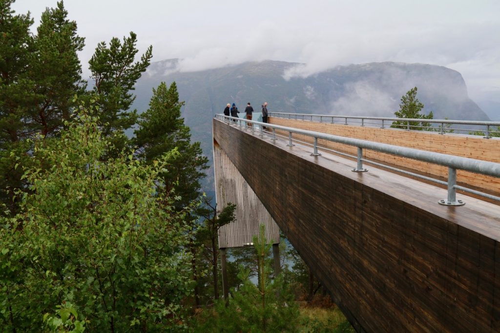 The Stegastein observation point above Flam in Norway