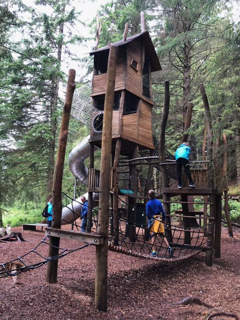 The adventure playground on Mt Floyen