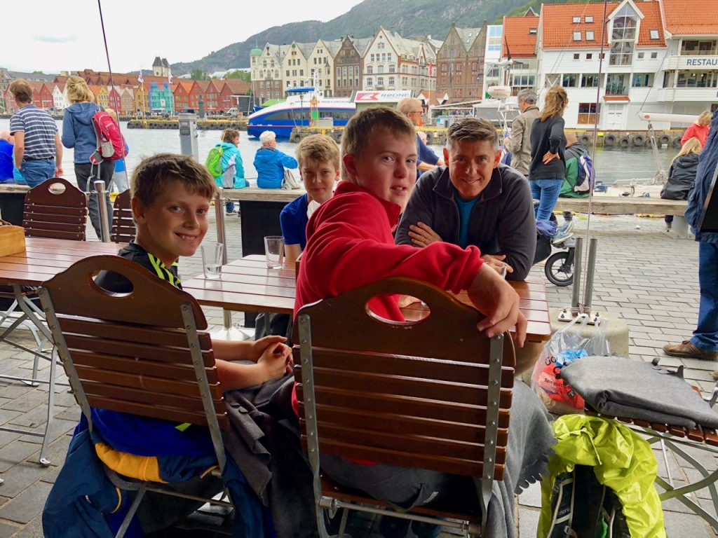 Eating at the Fish Market in Bergen