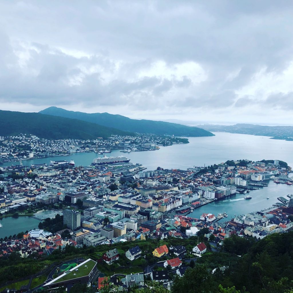 The views from Mt Floyen in Bergen