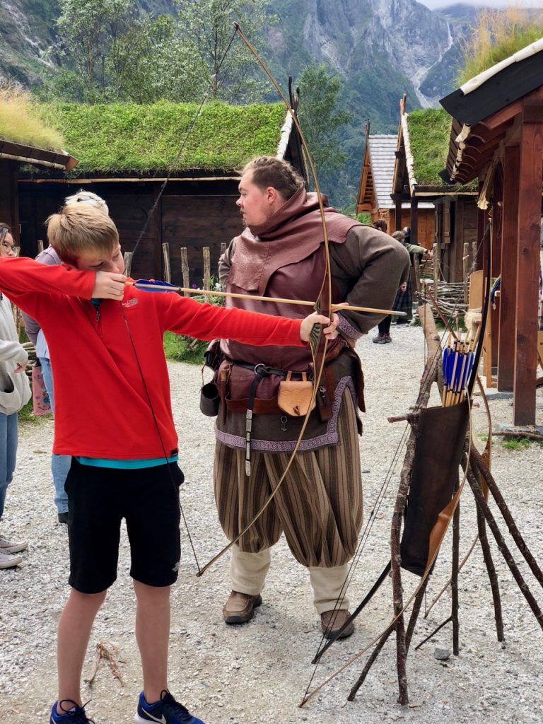 Archery at the Viking Valley in Gudvangen