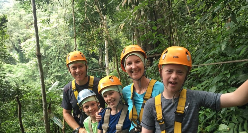 Zip-lining at Flight of the Gibbon in Chiang Mai in Thailand