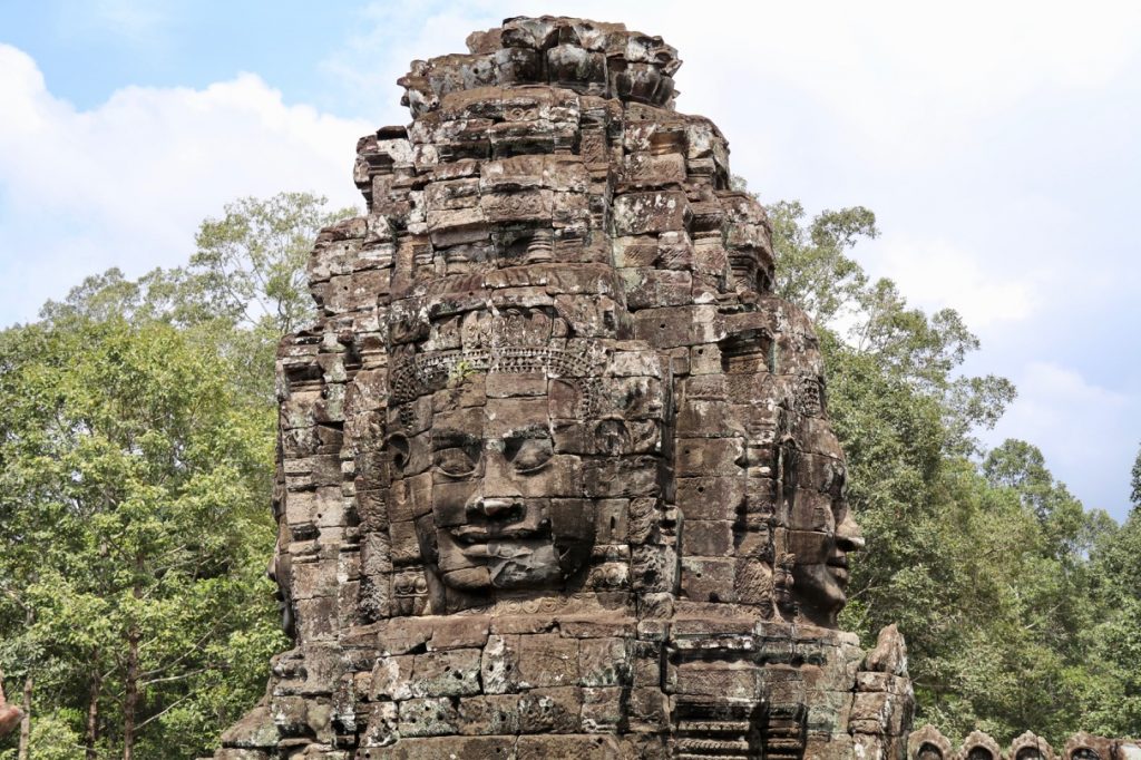 The Bayon at Angkor in Cambodia