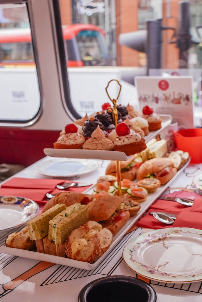 B Bakery Afternoon Tea Bus in London