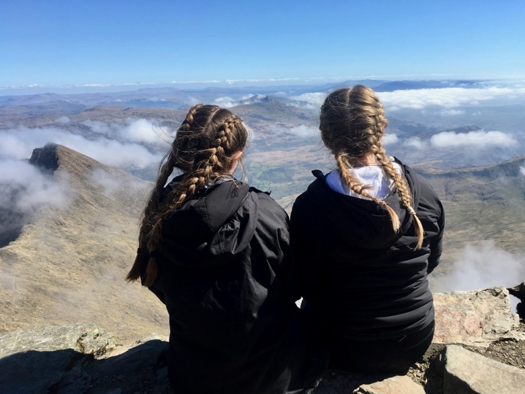 The view from the summit of Snowdon