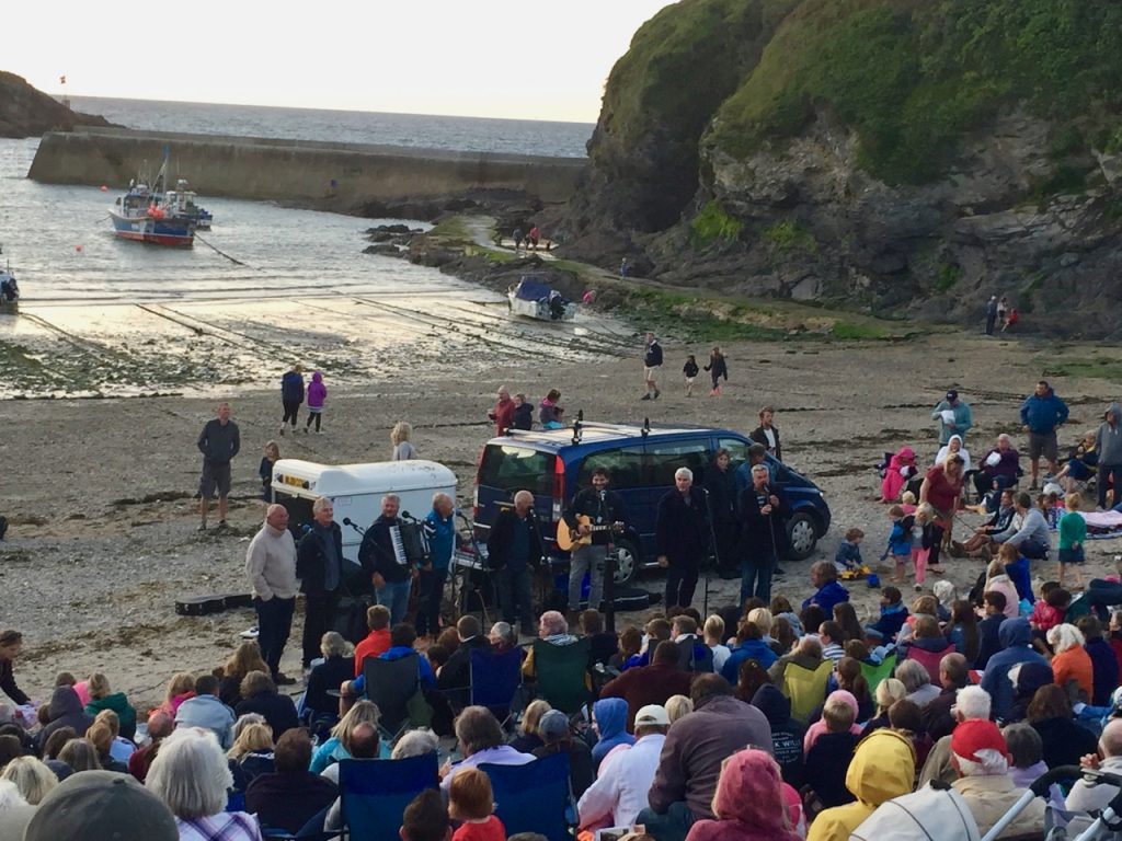 The Fisherman's Friends in Post Issac in Cornwall