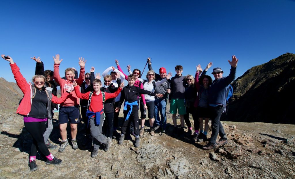 Standing at the top of Snowdon