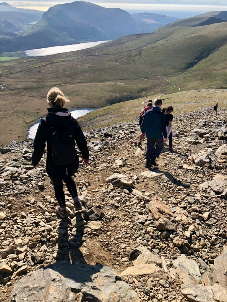 Coming down from Snowdon on the Snowdon Ranger Track