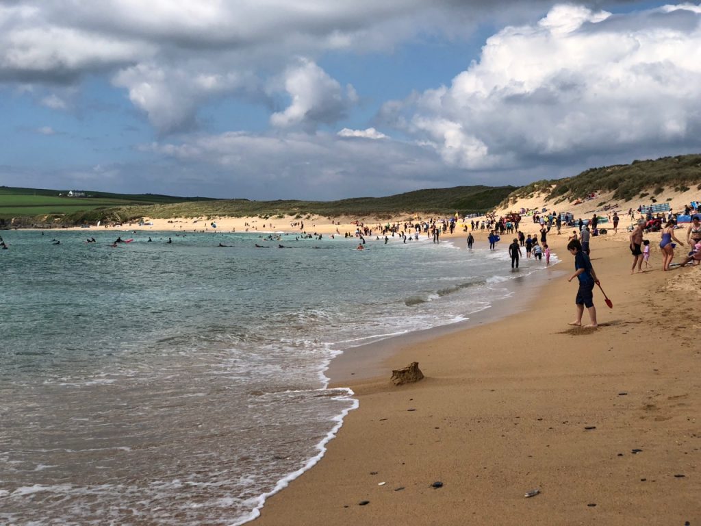 Rock Beach in Cornwall