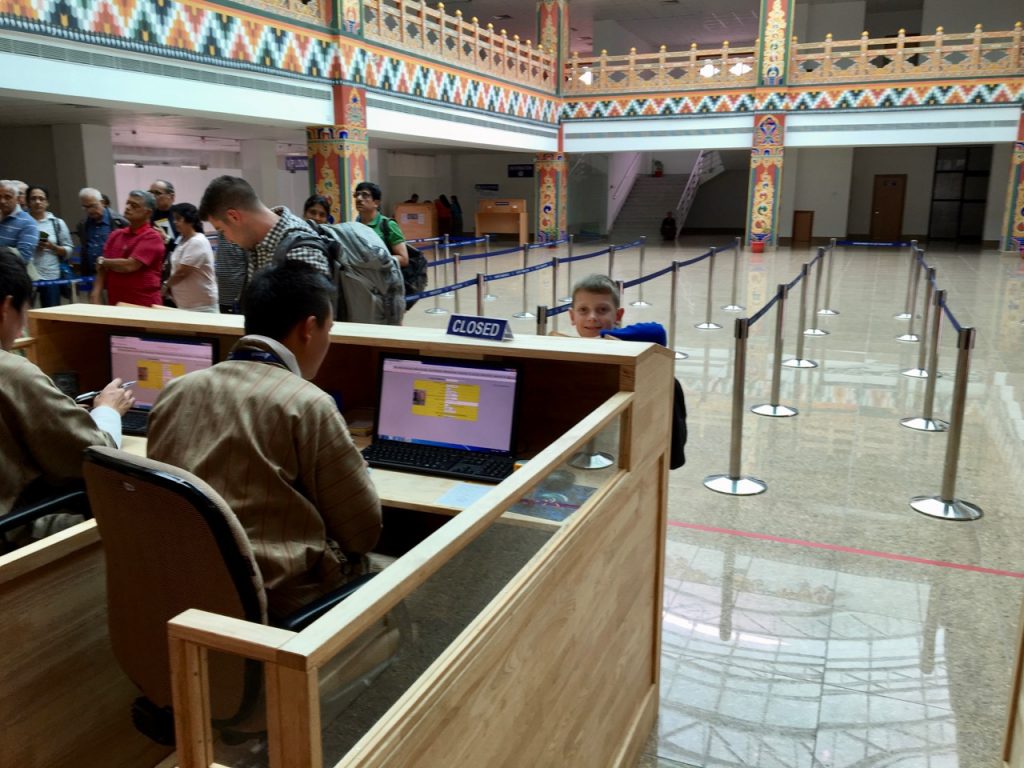 Getting a visa in Bhutan