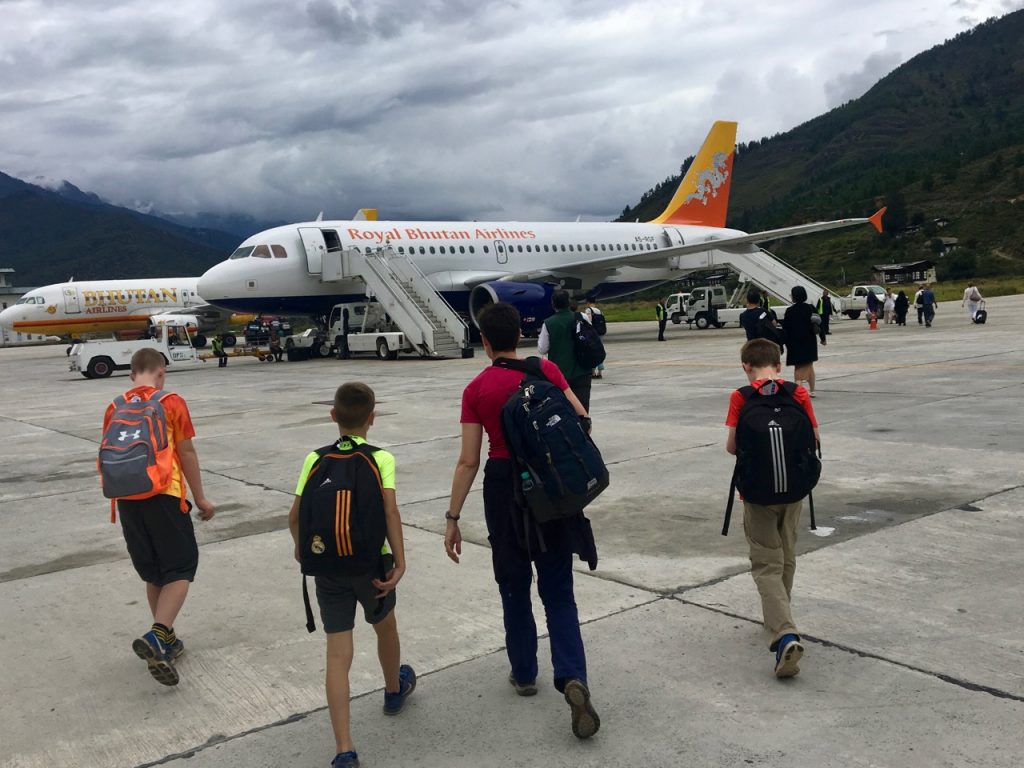 Flying Druk Air into and our of Bhutan