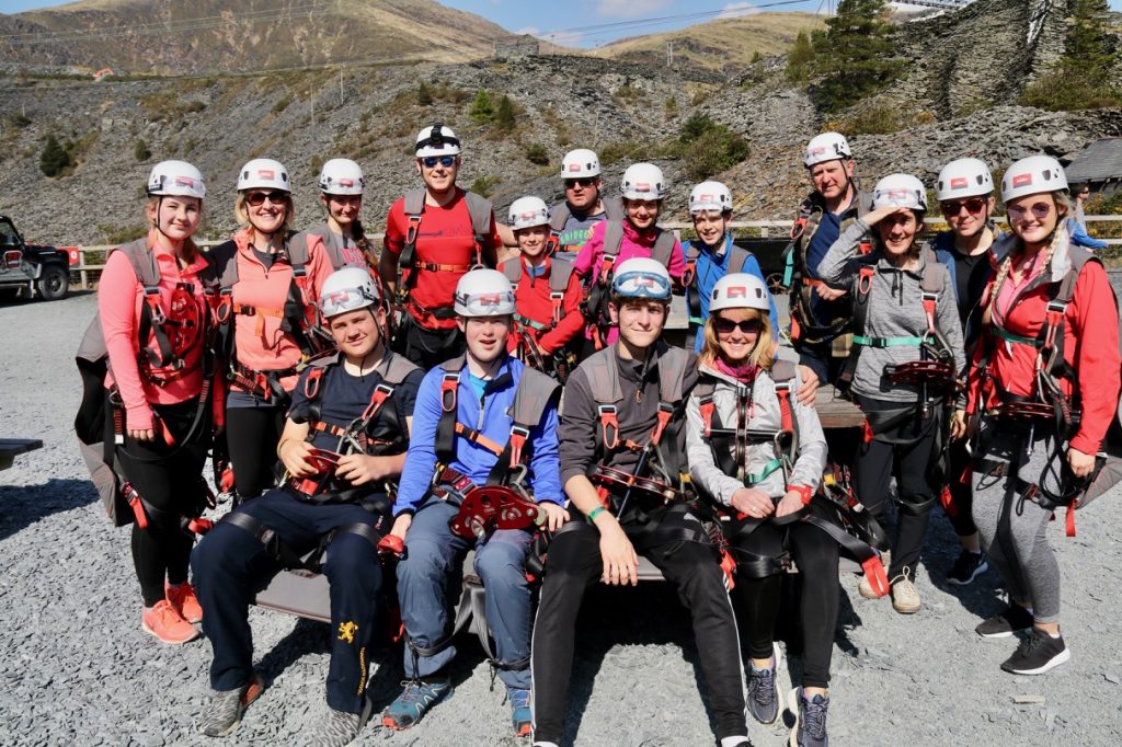 All ready to go at ZipWorld in Snowdonia