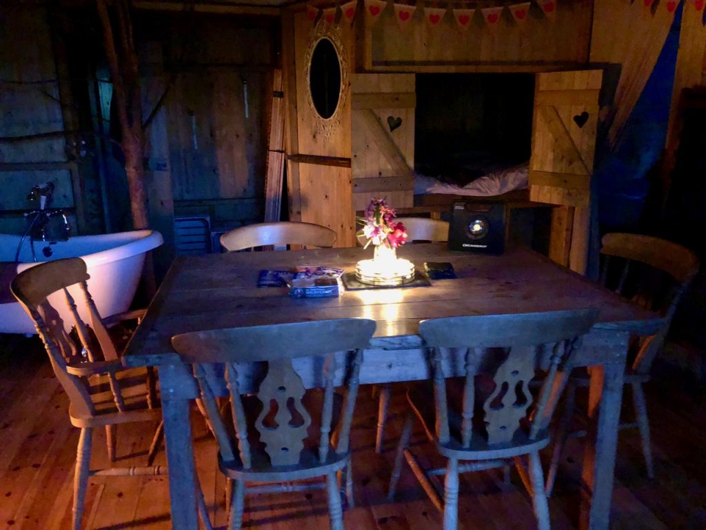 The cabans at Riverside Camping near Caernarfon