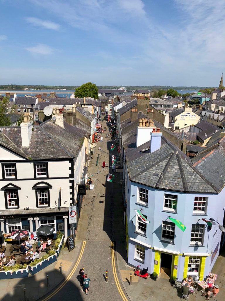 Caernarfon town from the castle