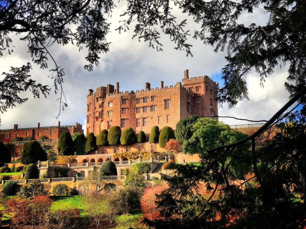 Powis Castle in mid Wales