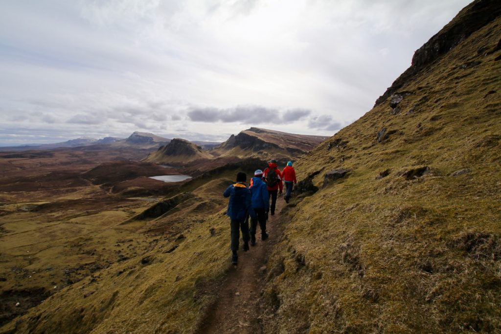 Hiking to the Quiraing on the Isle of Skye