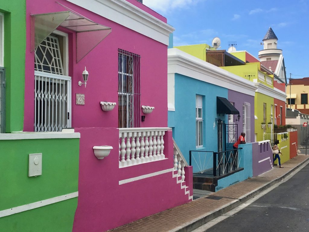 Bo Kaap, the colourful houses in Cape Town