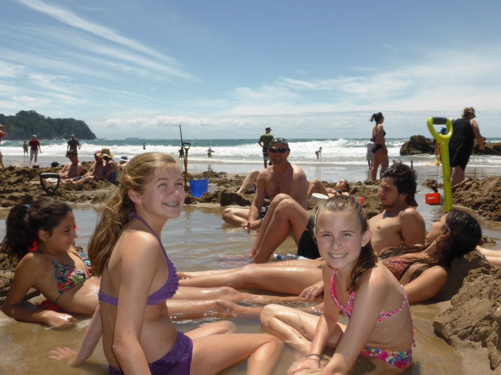 Hot Water Beach on the Coromandel Peninsula in New Zealand