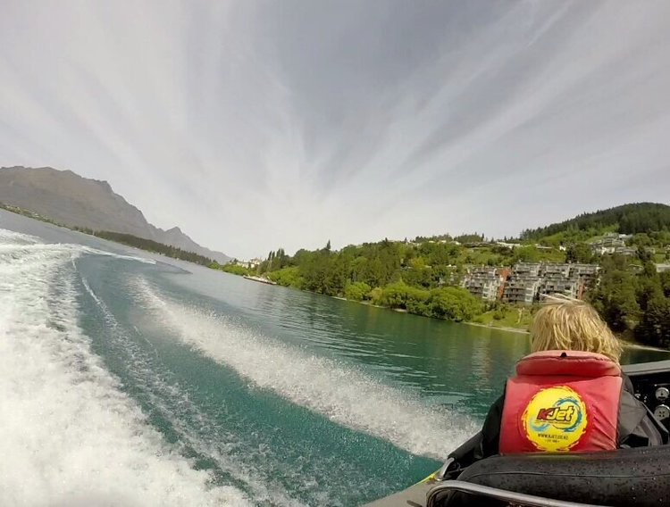 Jet boating in Queenstown