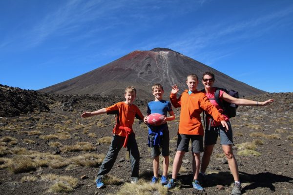 Hiking the Tongariro Crossing with kids