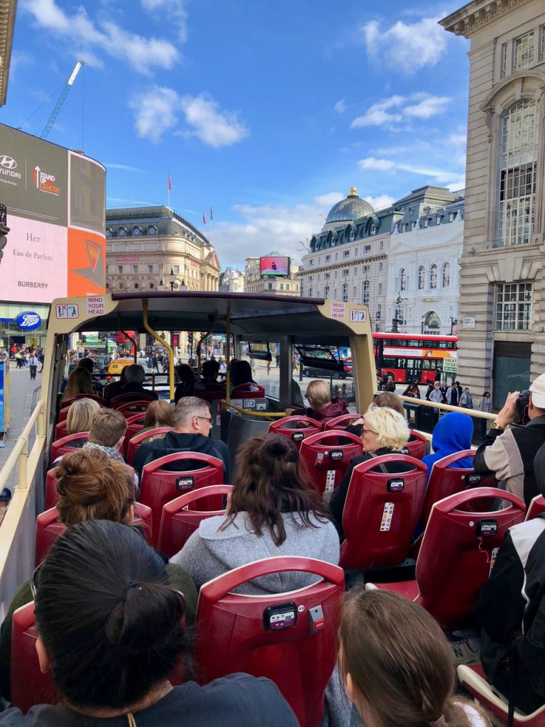 Hop-on hop-off London bus tour
