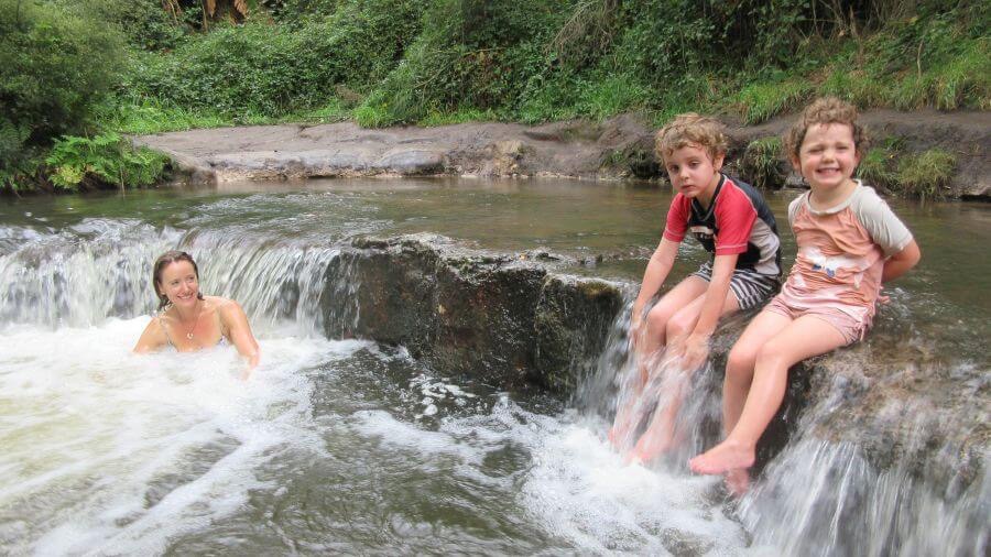 Kerosene Creek in New Zealand