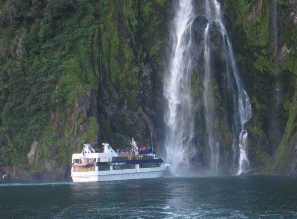 Cruising Milford Sound in New Zealand