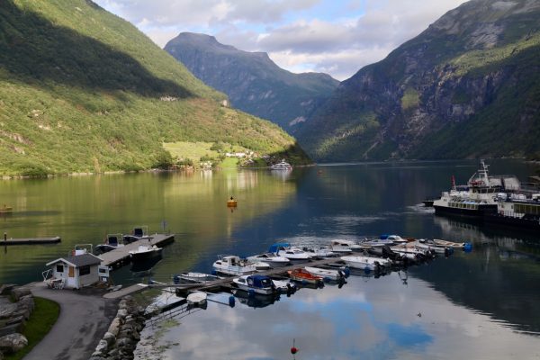 The view from the Geiranger Hotel